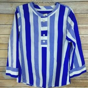 NWOT J. Crew Front Button Long Sleeve Top